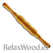 Three barrel snorkel roller for wood therapy treatments